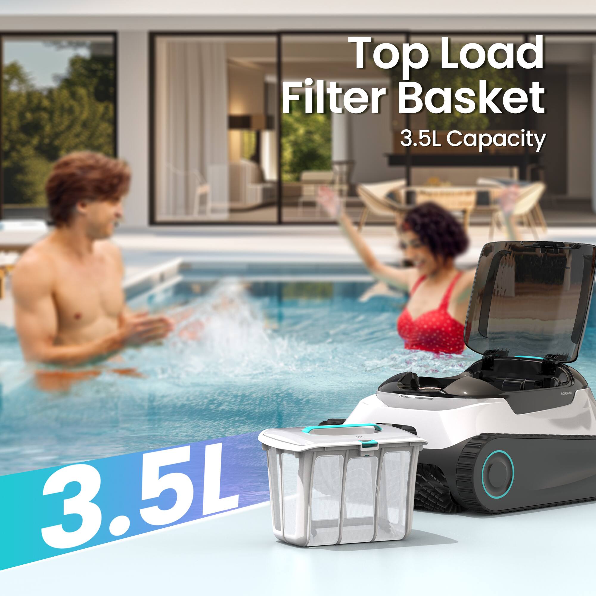 Top Load Filter Basket  
3.5L Capacity  
3.5L