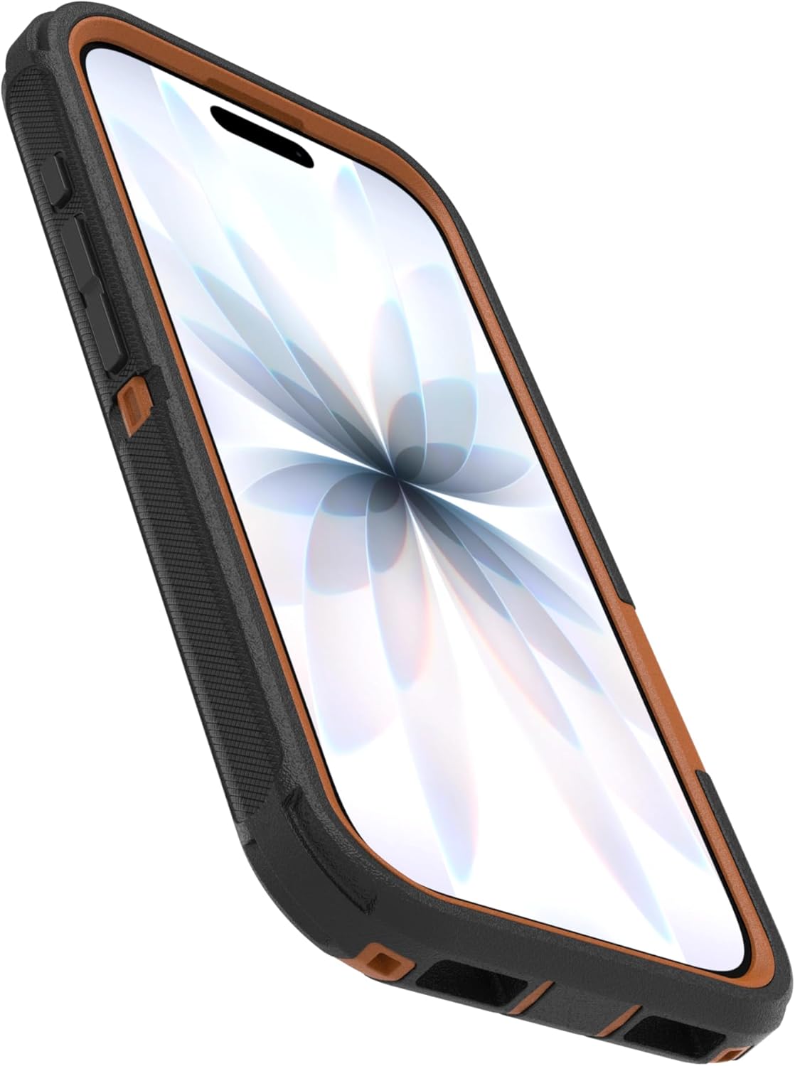 Back. OtterBox - OtterBox iPhone 17 (Only) - Defender Series Case - Case Only - Snaps on MagSafe - Tough - Rugged & Durable - Black Chateau (Black & Orange).