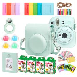 Complete Accessory Kit for Fujifilm Instax Mini 12 with 2x10 Film 4 Pack - Green