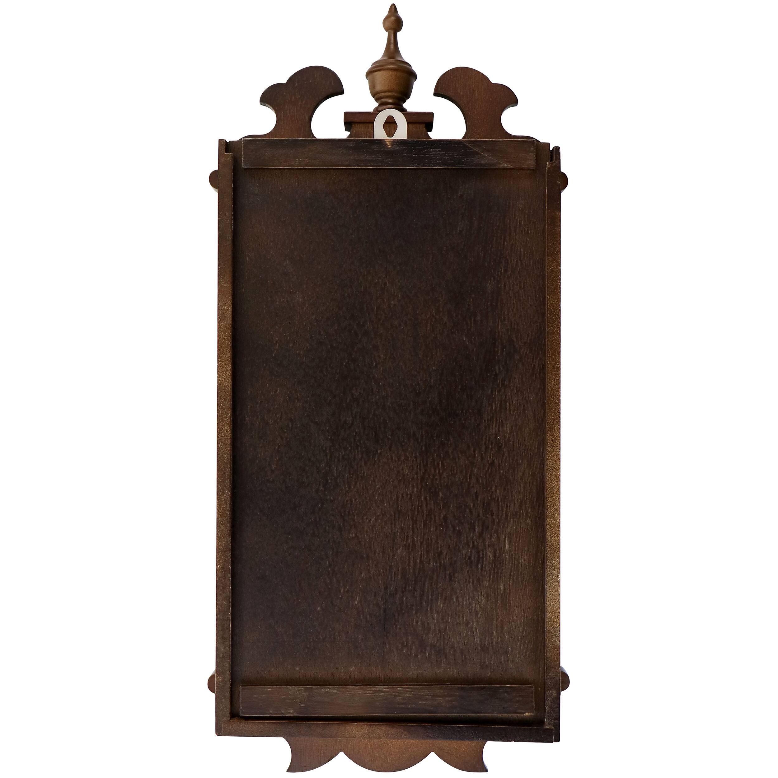 Alt View 3. Bedford Clock Collection - Bedford Clock Collection Leo 21 Inch Chestnut Wood Chiming Pendulum Wall Clock - Brown.