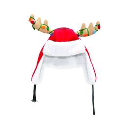 Dyno - Red/White Antler Santa Indoor Christmas Decor 17 in. (Case of 12) - Red|White