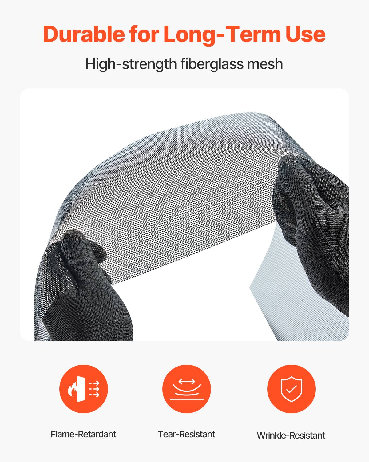 Durable for Long-Term Use  
High-strength fiberglass mesh  

- Flame-Retardant  
- Tear-Resistant  
- Wrinkle-Resistant