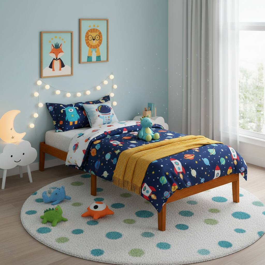 Alt View 2. AOITUN - Twin Solid Wood Platform Bed Frame, Low Profile 12 Inch, No Box Spring Needed, Minimalist Design for Dorm & Guest Room - brown.