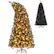 Front. Costway - 7 FT Artificial Halloween Tree with Bendable Top Section 1050 Branch Tips 340 Lights - Black.