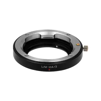 Front. Fotodiox - Lens Adapter - Compatible with Leica M Mount Lenses to fit Micro Four Thirds (MFT) Mount Cameras.