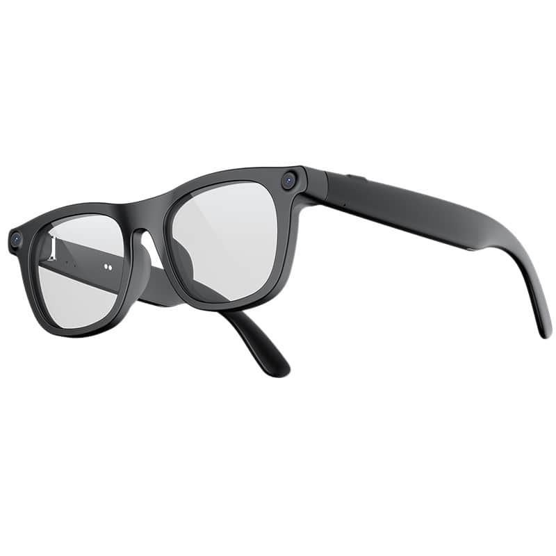 Cluzine - Multifunctional AI Smart Glasses 1300W HD Camera Photo Video Music Translation AI Assistant Long Battery Life - Black