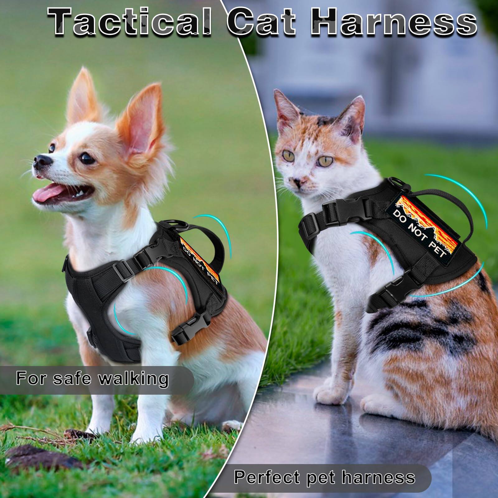 Tactical Cat Harness

For safe walking

Perfect pet harness

DO NOT PET