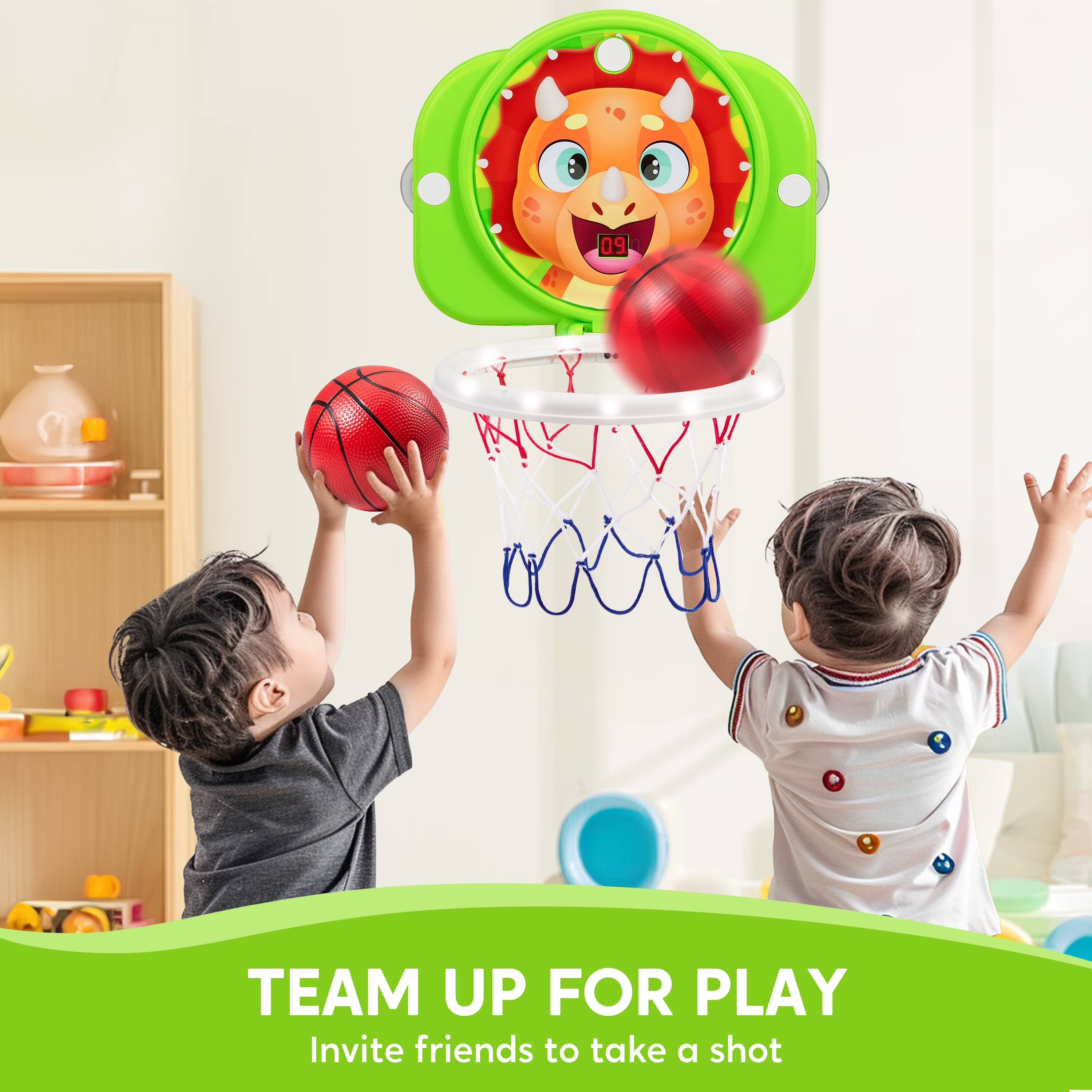 09 ? TEAM UP FOR PLAY Invite friends to take a shot