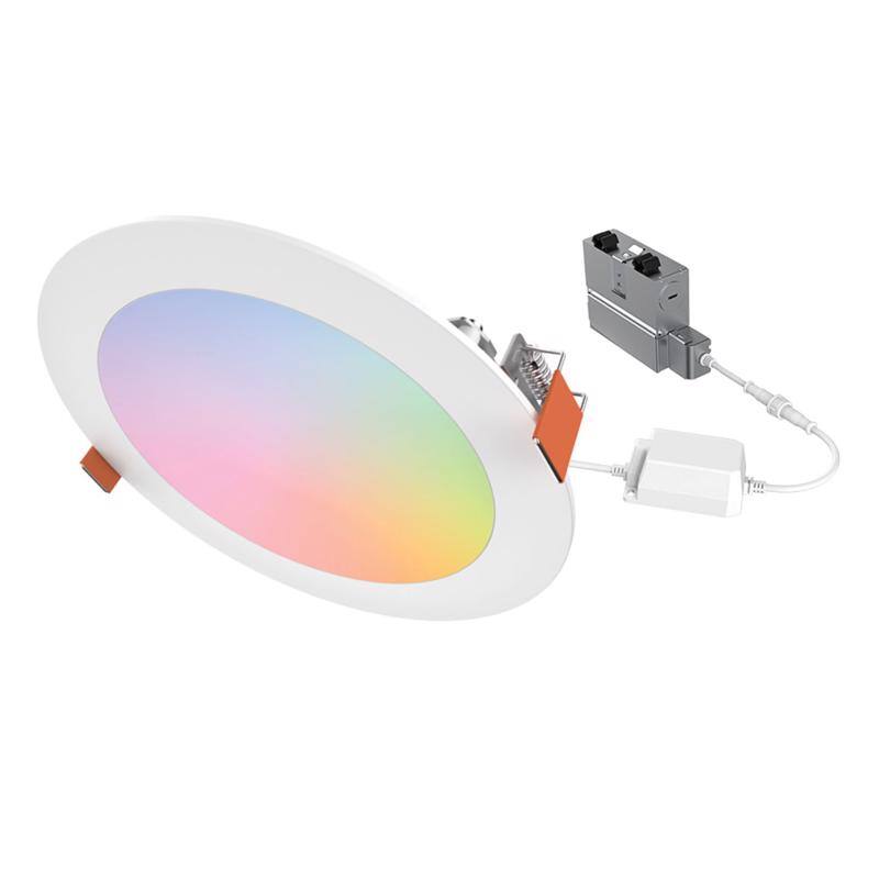 Angle. Halo - Halo RGB 6 in. W LED Smart-Enabled Canless Recessed Downlight 12.02 W.