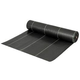 SKONYON - Heavy Duty Landscape Weed Barrier Fabric Roll for Gardens Walkways and Soil Erosion Control - Black