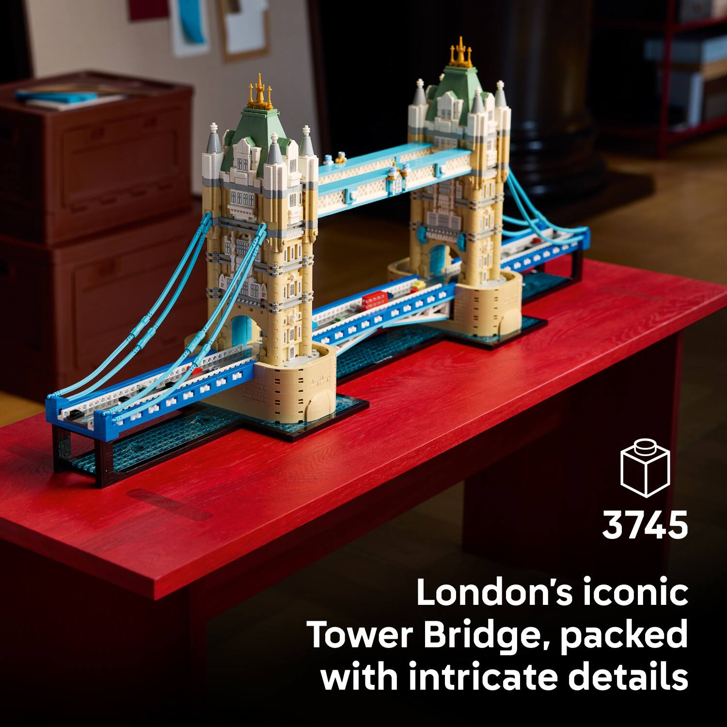 3745 London's iconic Tower Bridge, packed with intricate details
