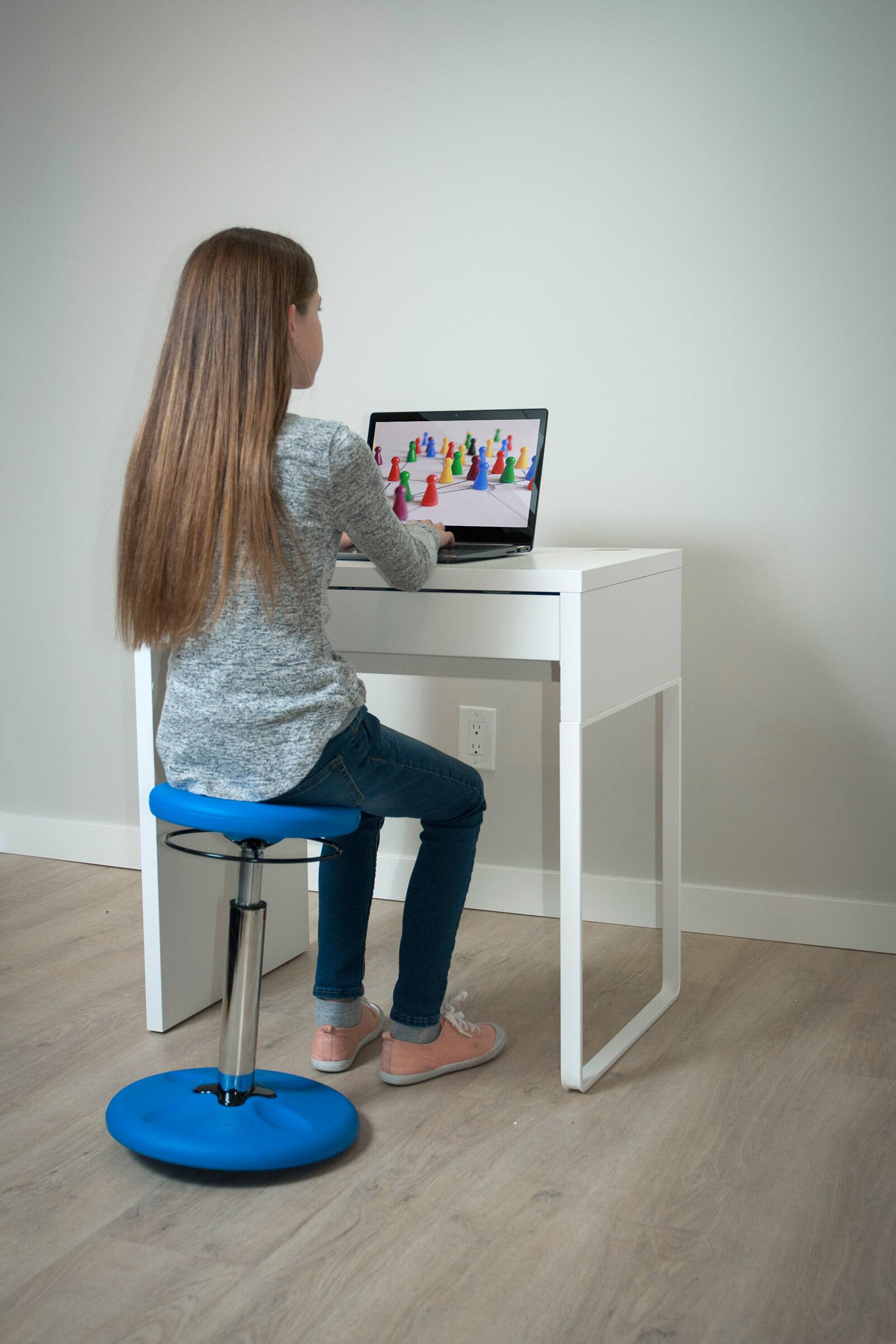 Alt View 2. Kore Design - Kids Adjustable Standard Wobble Chair 14-19" - Purple.