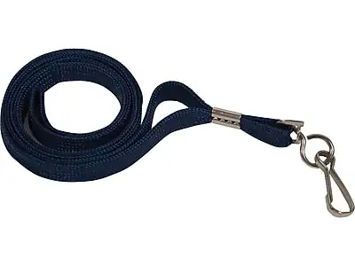 Front. Advantus - Deluxe Lanyards, 24/Box - Blue.