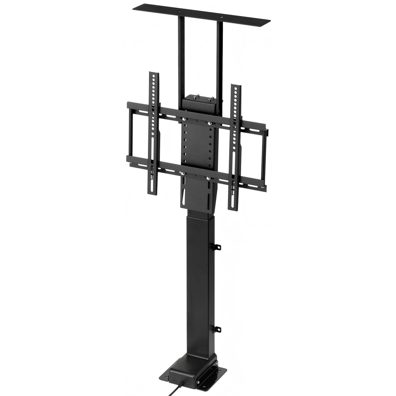 Left. SKONYON - Motorized TV Lift Stand for 32–55 Inch TVs - Black.
