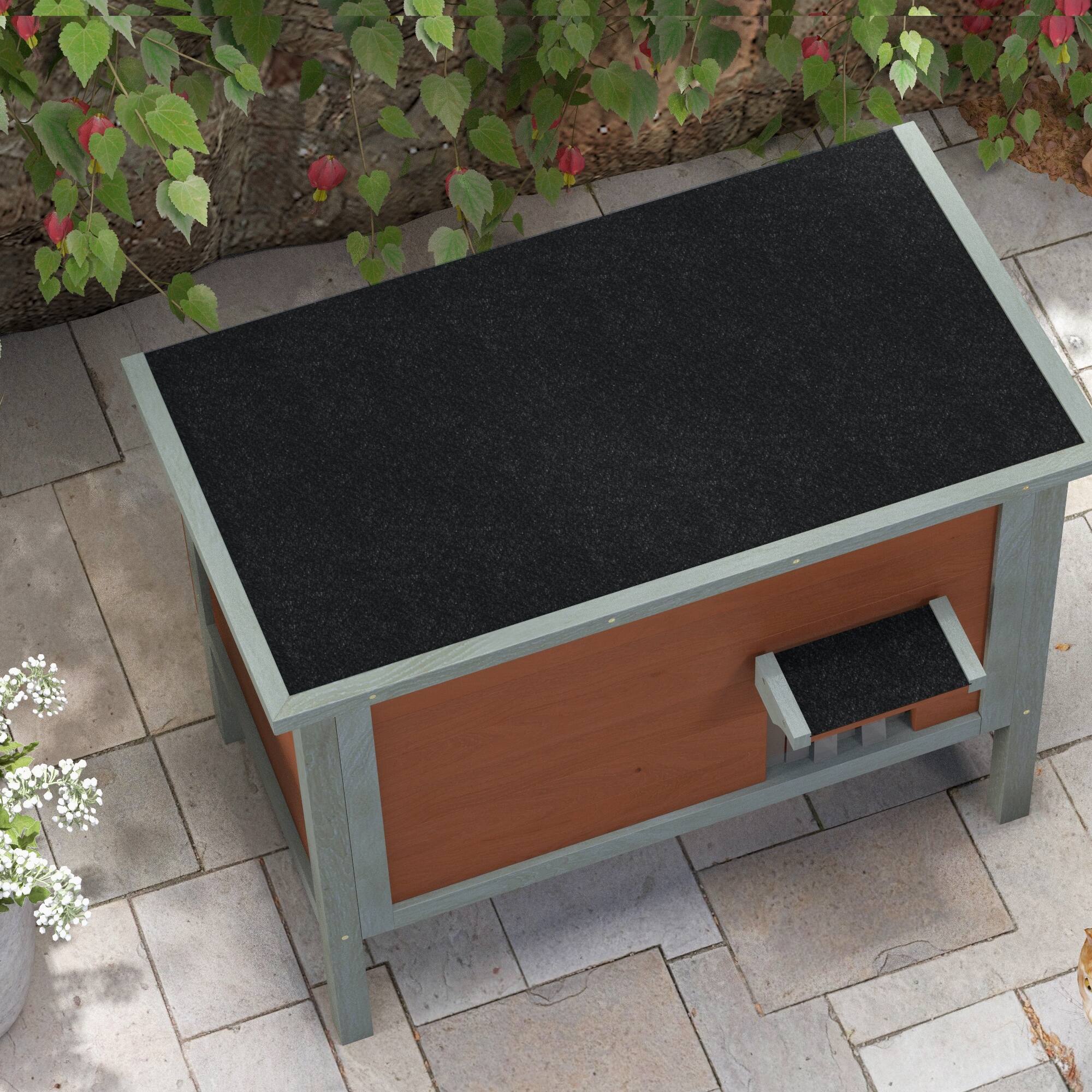Alt View 7. Pawhut - Cat House - Brown.