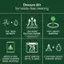 The text on the image is grouped and corrected as follows:

Devours dirt for hassle-free cleaning + VAC, MO, OR BOTH 70X MORE SUCTION POWER* *AS COMPARED TO ROOMBA 600 SERIES ROBOTS FAST, SMART, MAPPING ! 75 DAYS + DETECTS AND AUTO-EMPTIES 4 SUCTION LEVELS AVOIDS CARPETS UP TO 75 DAYS 3 WATER LEVELS WHEN MOPPING
