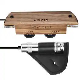Unique Bargains - Acoustic Guitar Pickups Acoustic Pickup with Volume Tone Control for Standard Steel String Acoustic Guitars - Natural Koa
