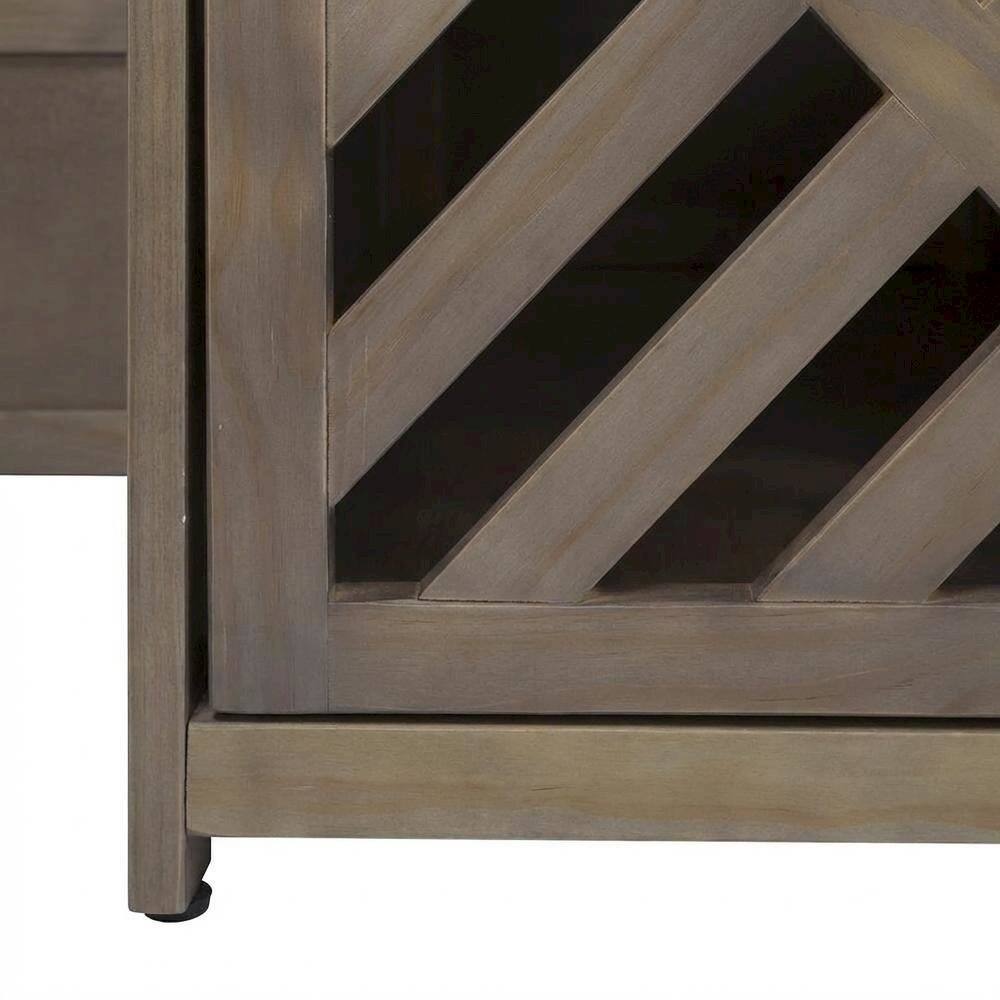 Alt View 1. FurniFact - Wooden End Table with Sturdy Construction and Classic Design - Gray.