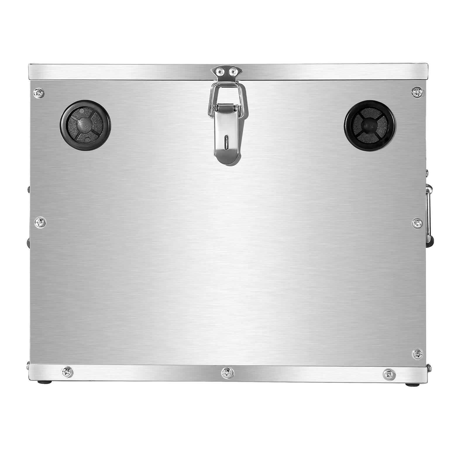 Alt View 5. VEVOR - Battery Box, Group 24/31 Trolling Motor Battery Box, Marine Batteries Case with Lock - Silver.