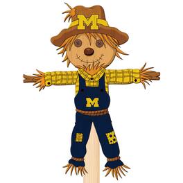 Fan Creations - Michigan Wolverines 12" Scarecrow Yard Stake - Multicolor