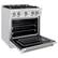 Angle. ZLINE - ZLINE 30 in. 4.2 cu. ft. Freestanding Select Gas Range with 4 Burners and Convection Oven - Satin Stainless Steel.