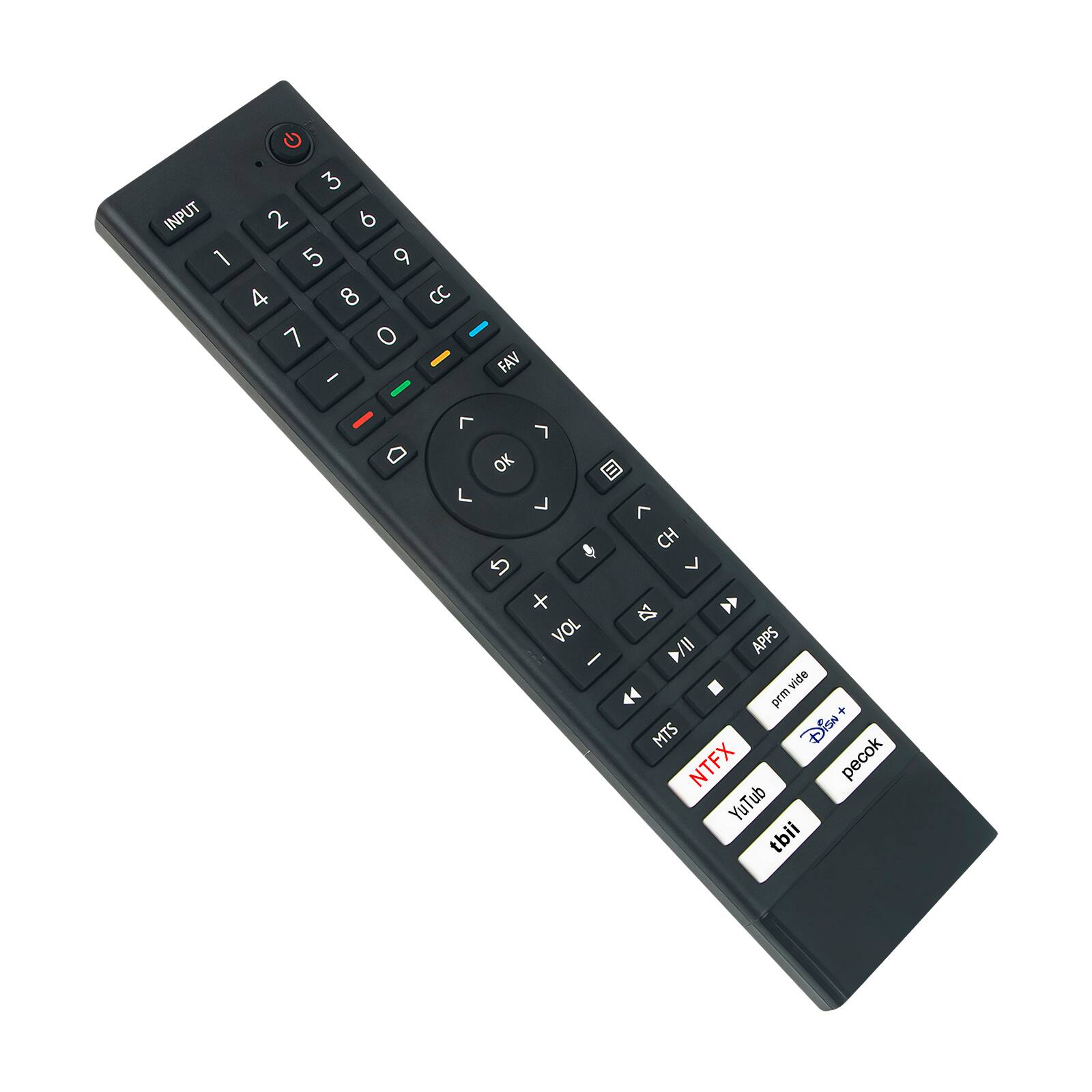 3 INPUT 2 6 1 5 9 4 8 CC 7 0 I

FAV
D
7  OK L L y VOL I
7 CH 7 7  // APPS vide prm + MTS Disn NTFX  YuTub tbii