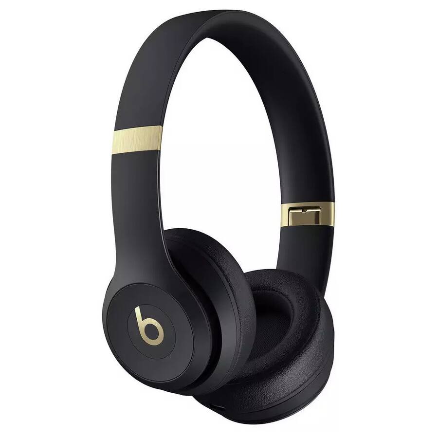 Angle. Beats - Beats - Solo 4 True Wireless On-Ear Headphones + Power Adapter - Black.
