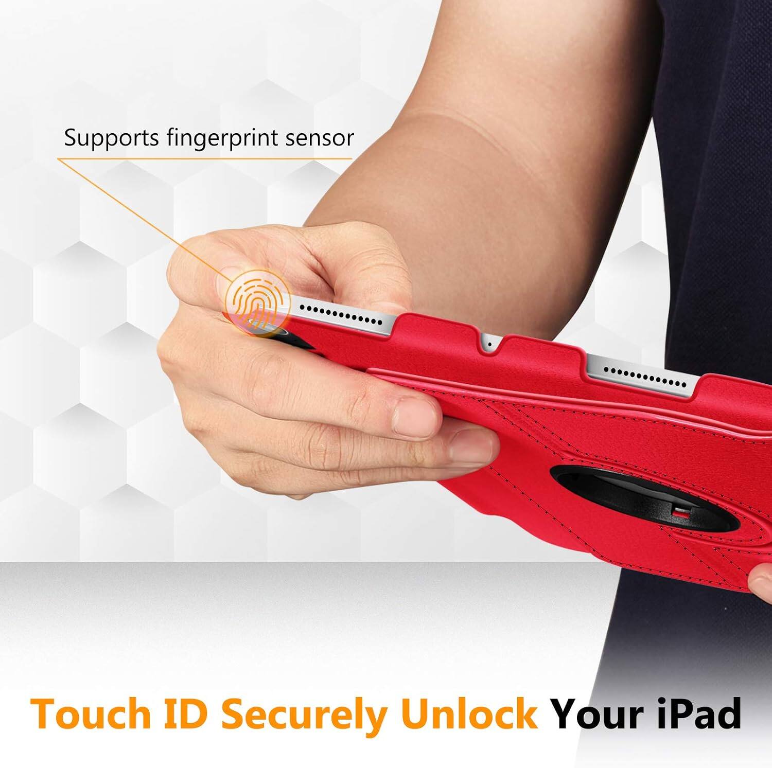 Supports fingerprint sensor

Touch ID Securely Unlock Your iPad
