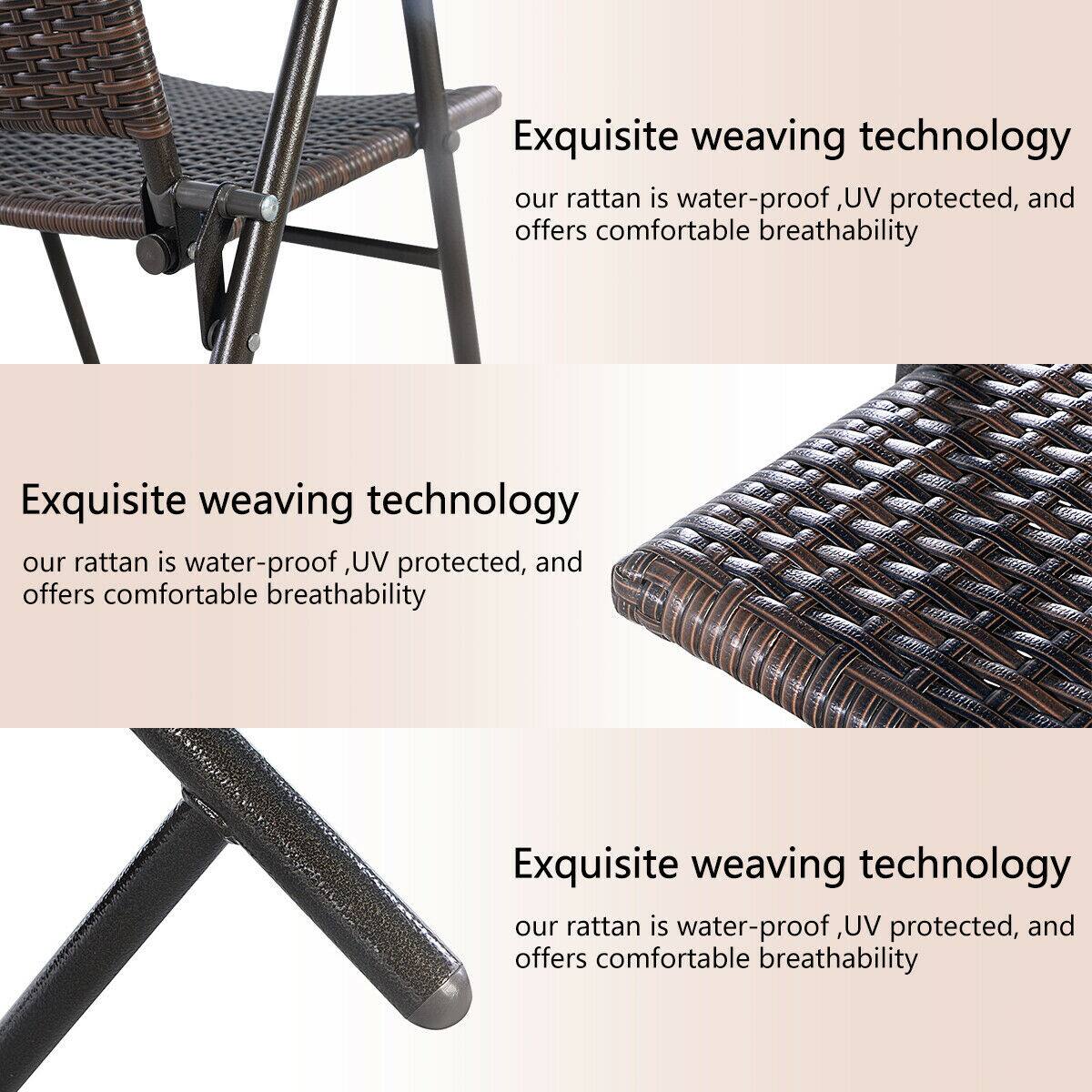 Exquisite weaving technology  
our rattan is water-proof, UV protected, and offers comfortable breathability  

Exquisite weaving technology  
our rattan is water-proof, UV protected, and offers comfortable breathability  

Exquisite weaving technology  
our rattan is water-proof, UV protected, and offers comfortable breathability