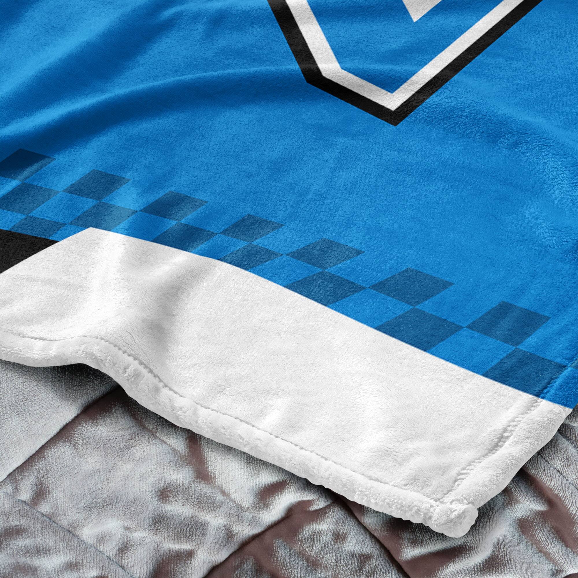 Alt View 2. Northwest - Blue Connor Zilisch 50" x 60" Silk Touch Throw Blanket - Blue.