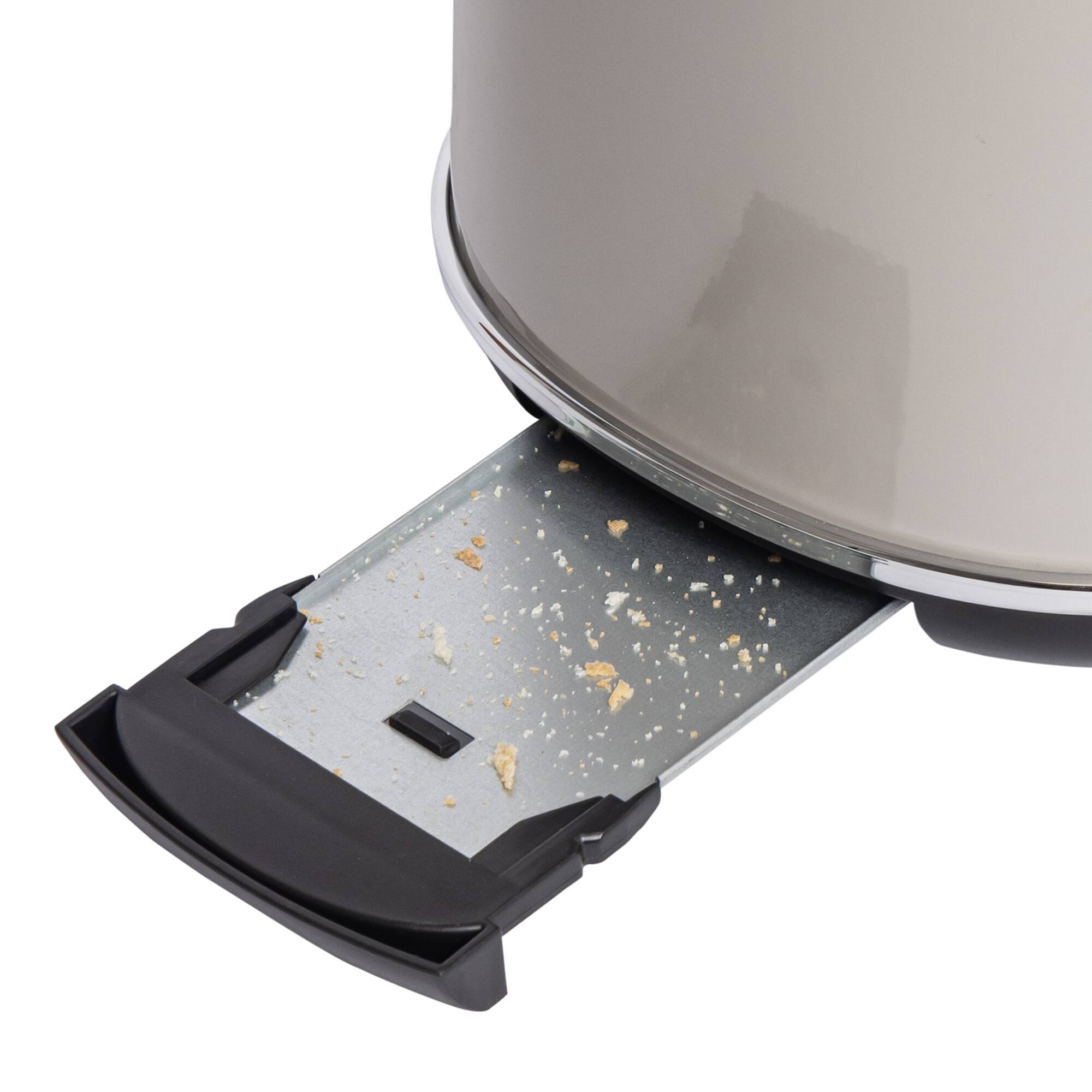 Alt View 8. Haden - Haden Dorset 2 Slice Wide Slot Toaster & Electric Water Kettle, Putty & Chrome - Putty & Chrome.