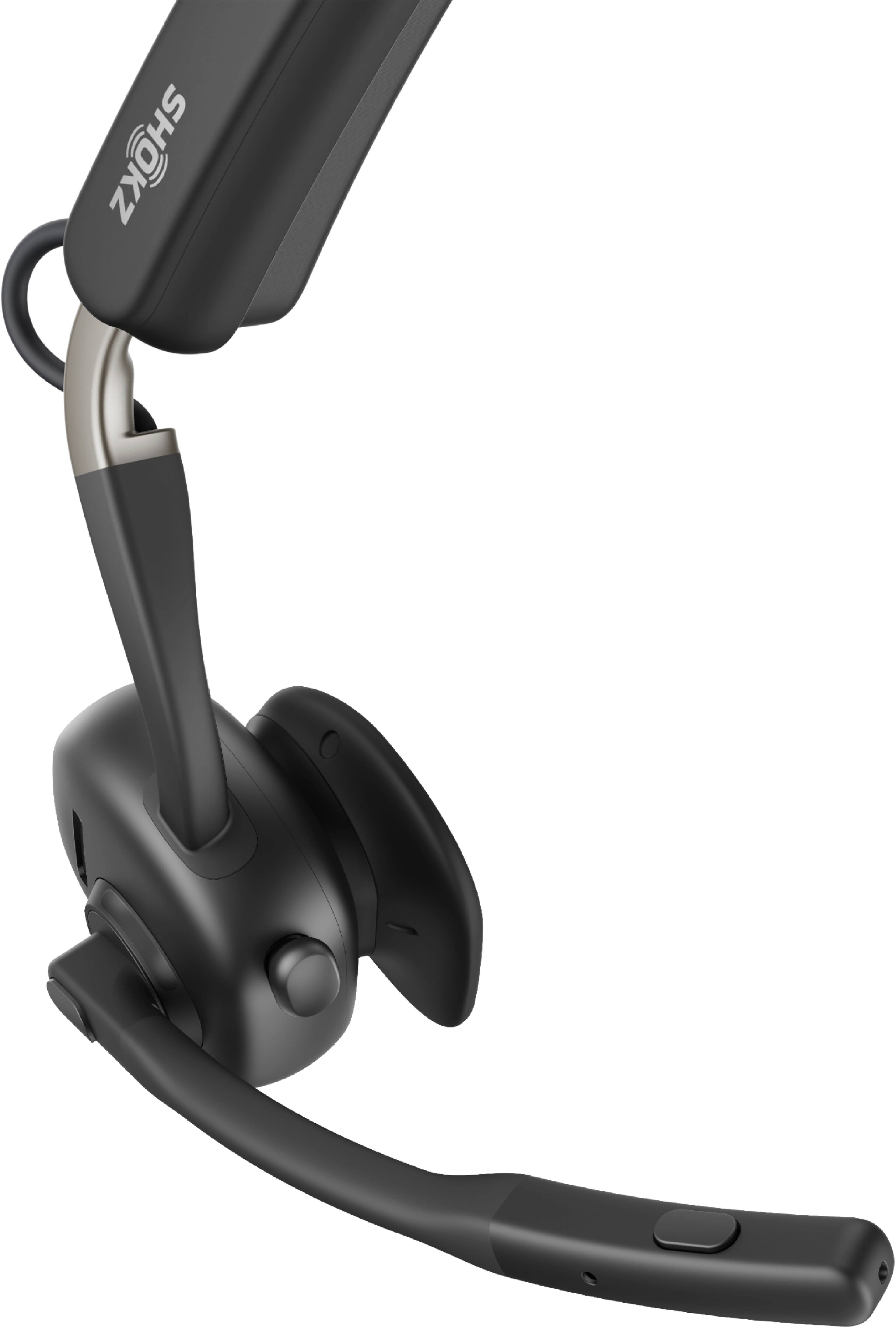 Back. Shokz - Shokz OpenMeet, Wireless Bone Conduction Headset - Black.