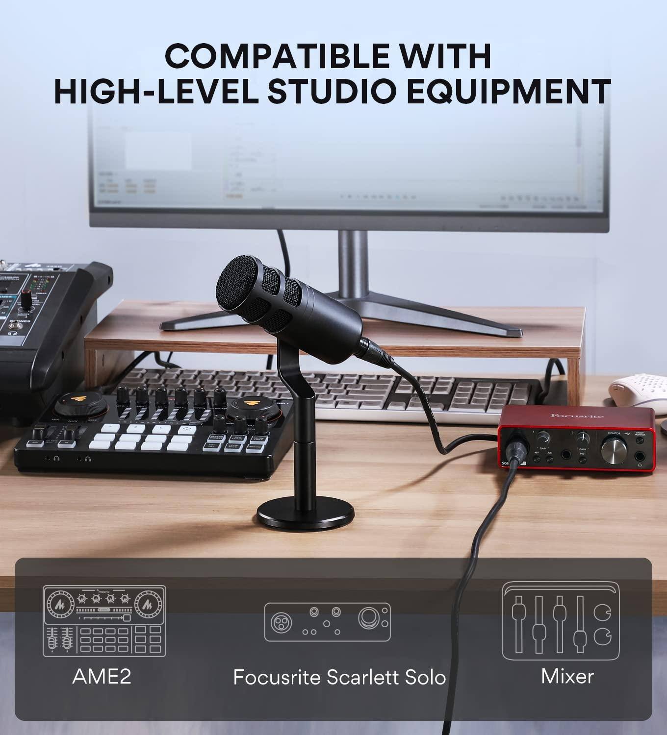 COMPATIBLE WITH HIGH-LEVEL STUDIO EQUIPMENT

AME2  
Focusrite Scarlett Solo  
Mixer