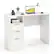 Front. Gymax - Gymax 42.5'' Home Office Desk w/ Power Outlet 3 Storage Drawers & Open Compartment - White, Gold.