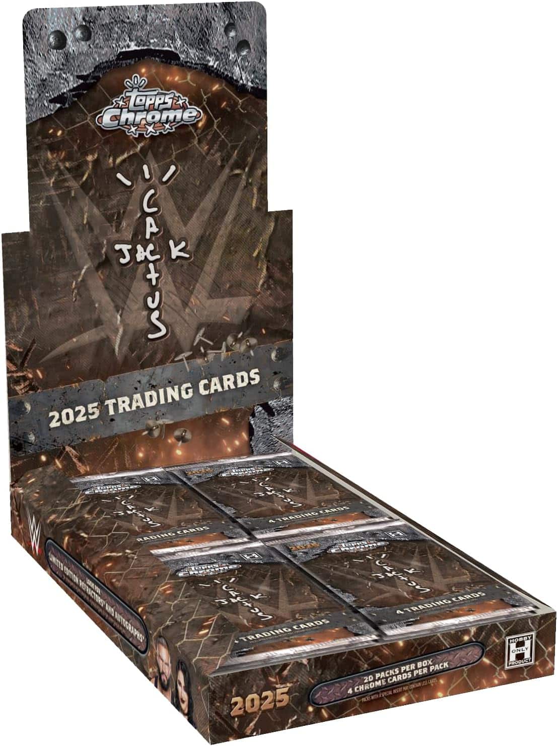 2025 Topps Chrome WWE x Cactus Jack Hobby Box price history on PriceWatchPro