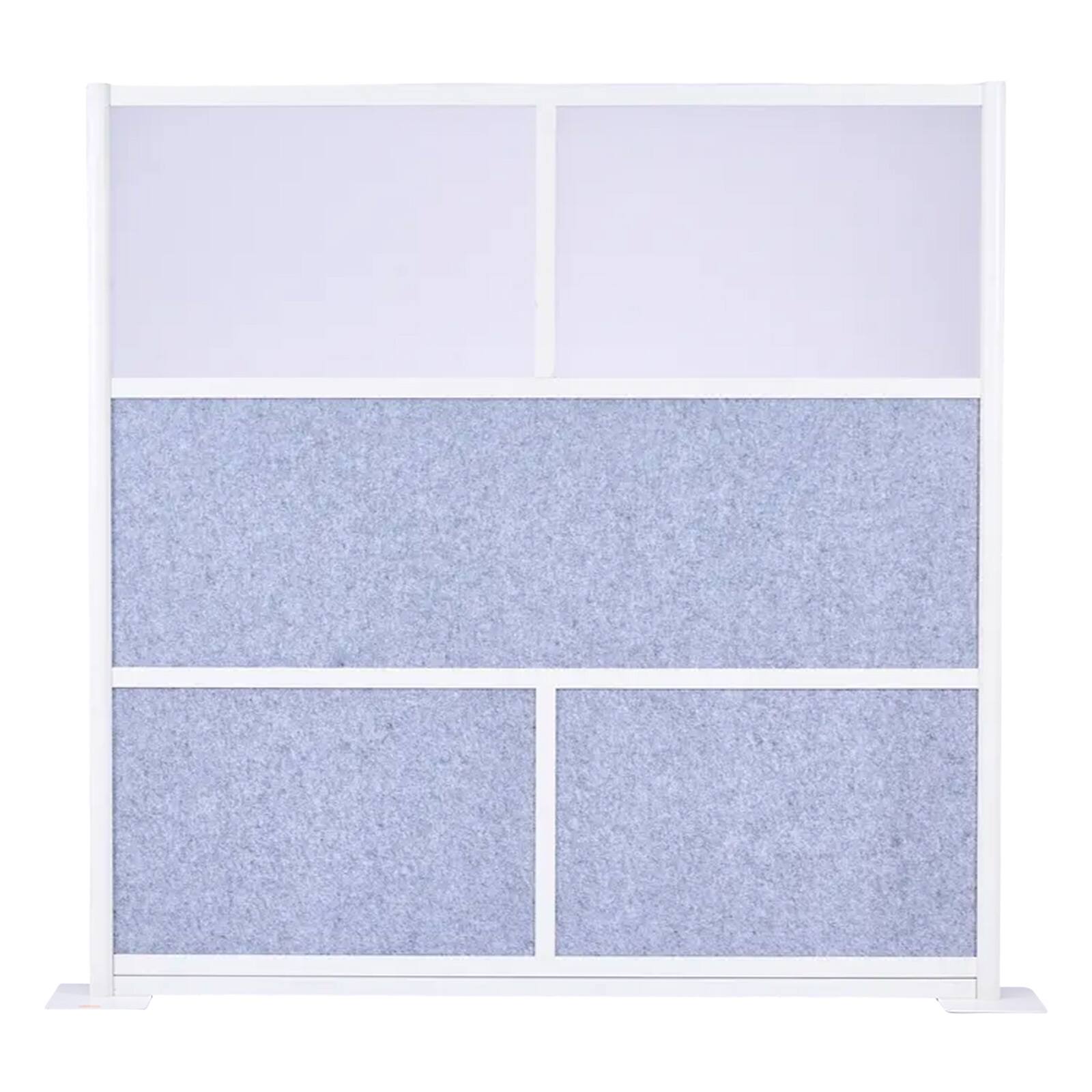 Alt View 5. VEVOR - Office Divider Privacy Partition, 1-Pack, 70" x 70" Modular Wall Room Divider, PET Workstation Cubicle Partition - White.