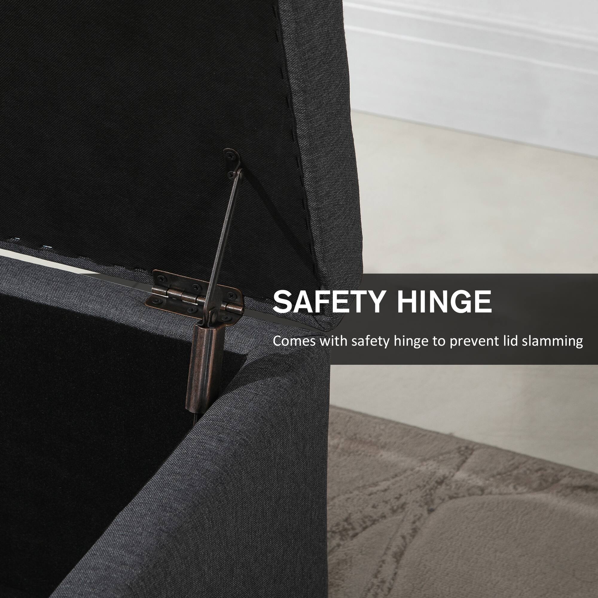 SAFETY HINGE
Comes with safety hinge to prevent lid slamming