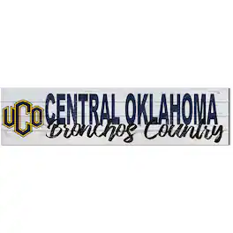 Jardine - Central Oklahoma Bronchos 10'' x 40'' Logo Sign - White