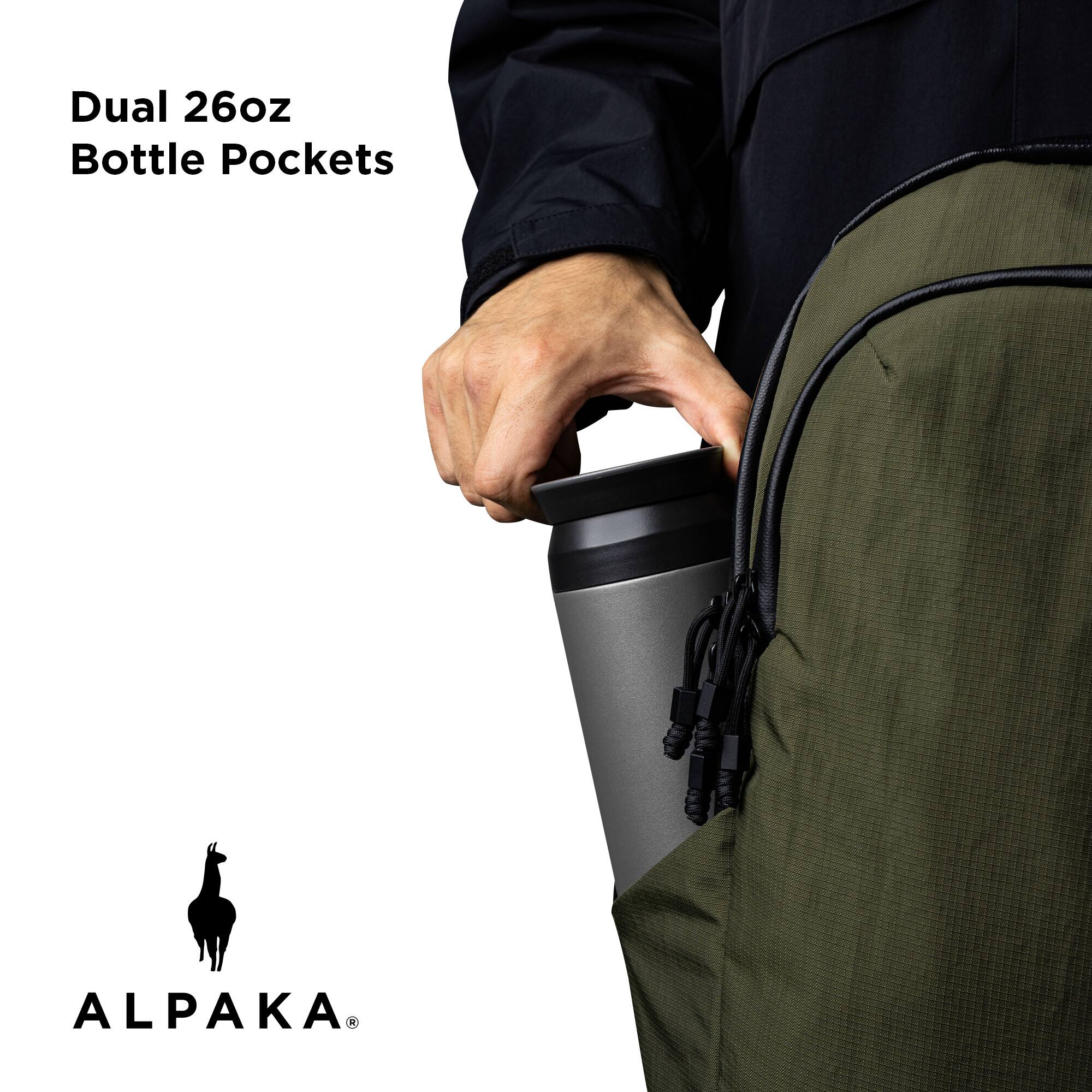 Dual 26oz Bottle Pockets

ALPAKA®