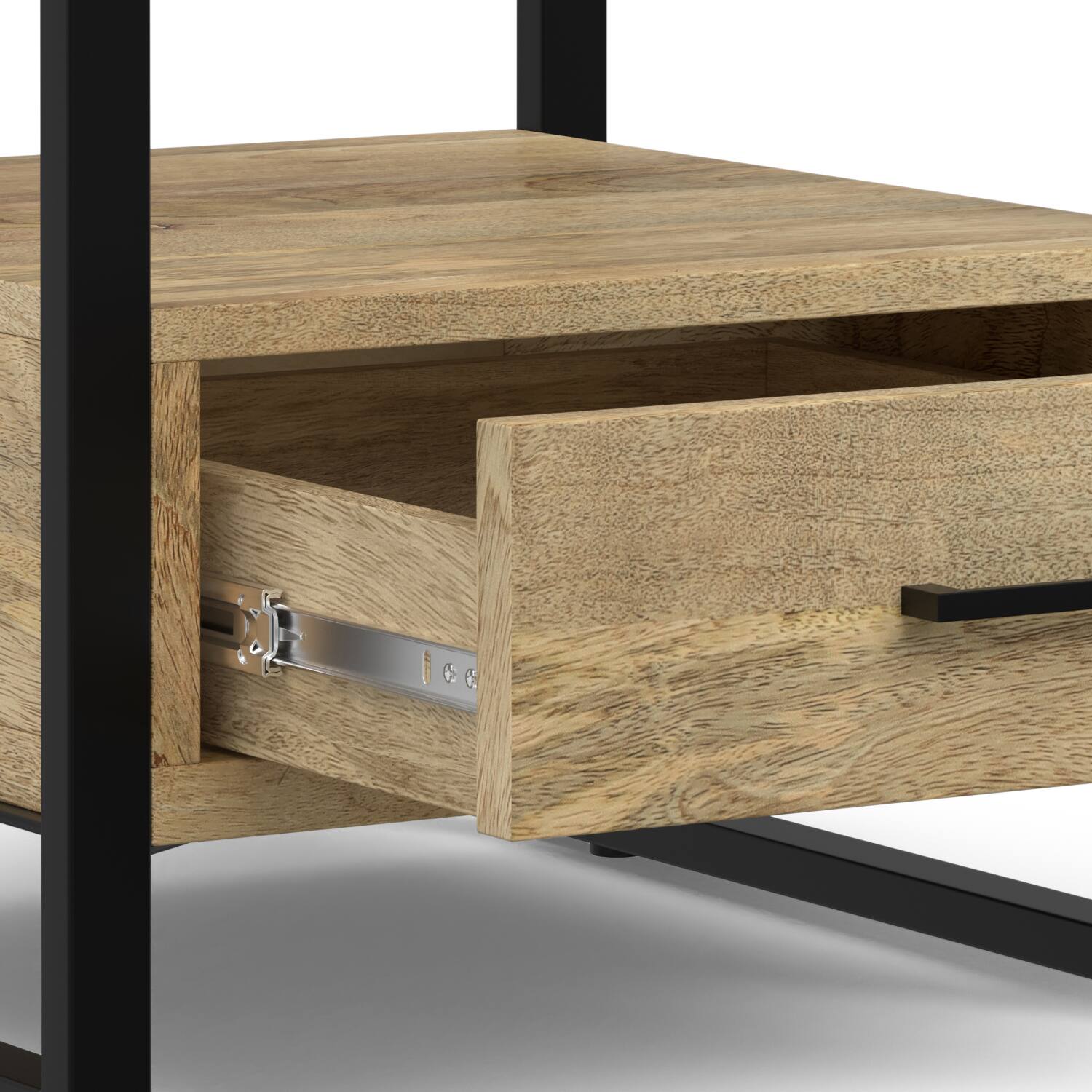 Alt View 8. Simpli Home - Riverside SOLID MANGO WOOD 22 inch Wide Modern Industrial TV Media Stand in Natural - Natural.