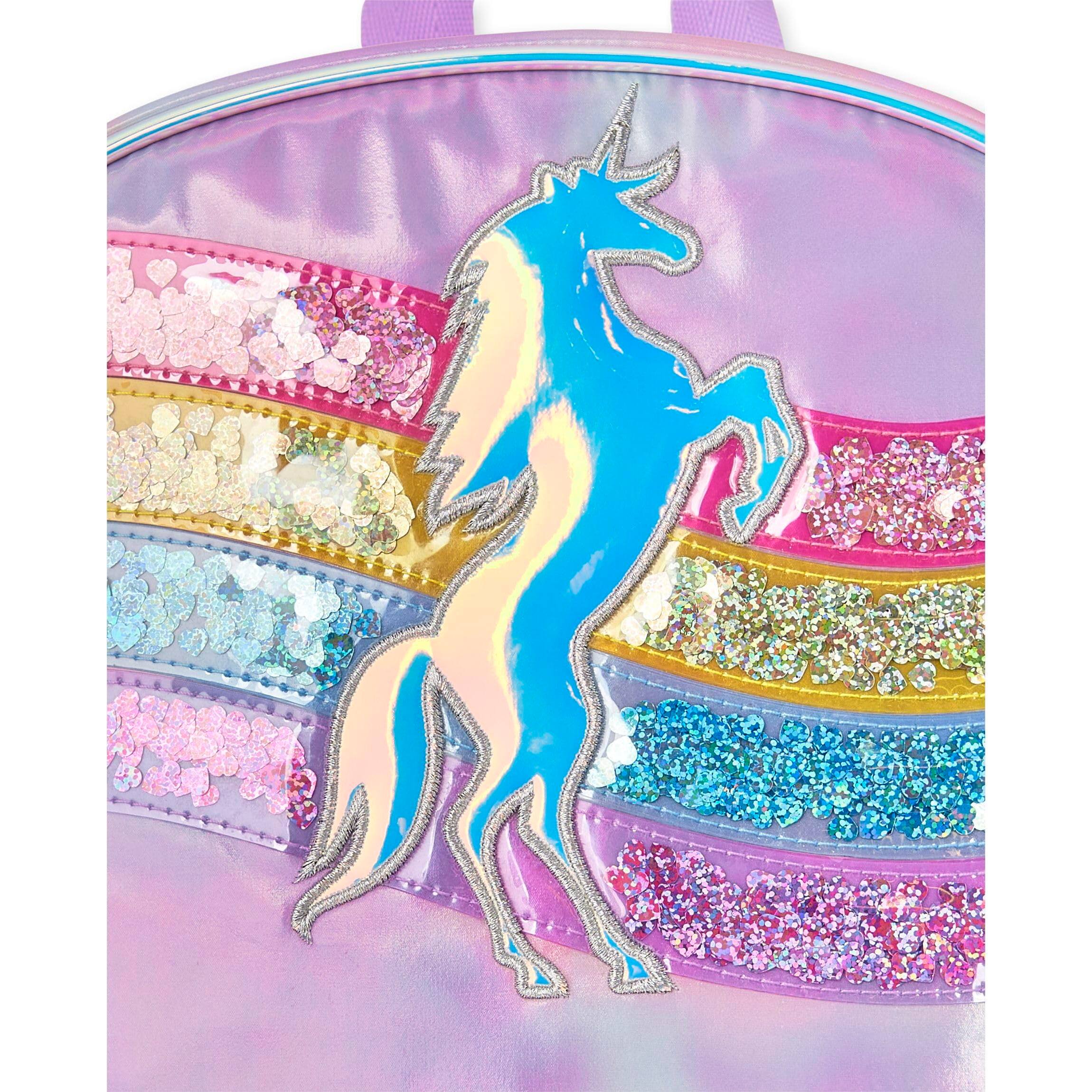 Left. Stamp n Camp - Kids' Elementary Backpack For And - Holographc Tie Dye-One Size.