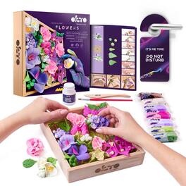 OKTO - Sensory Art 3D Woodcraft “Inspiration” – Flowers Craft Kit