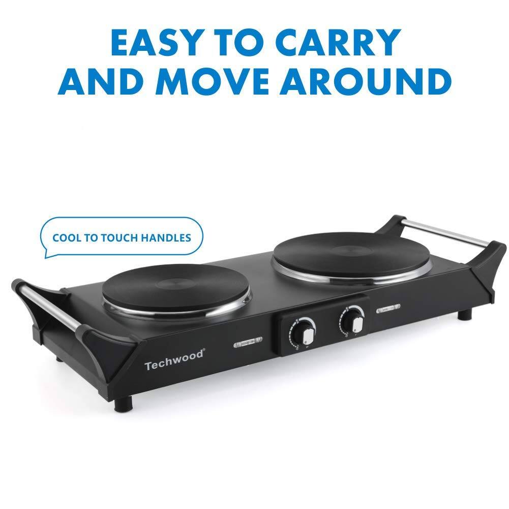 EASY TO CARRY AND MOVE AROUND

COOL TO TOUCH HANDLES

Techwood