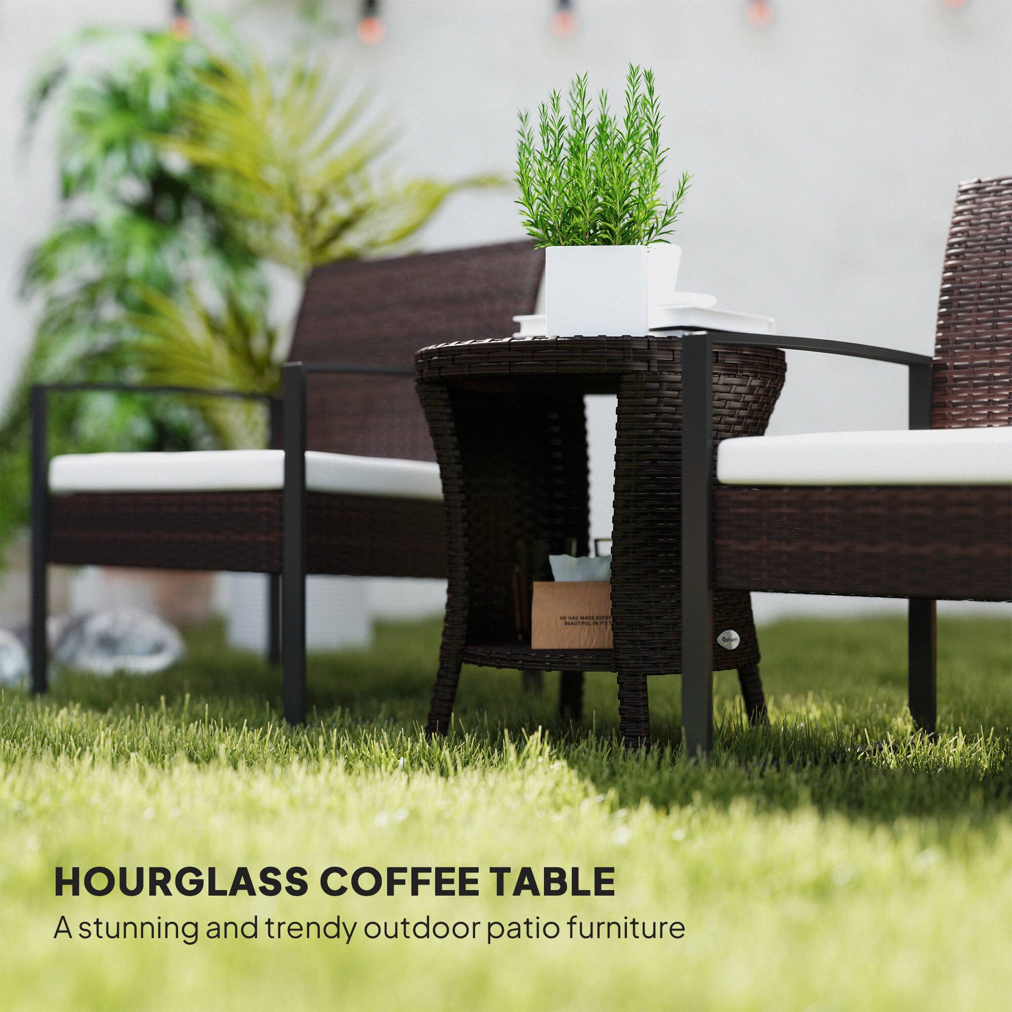 I: HOURGLASS COFFEE TABLE
A stunning and trendy outdoor patio furniture