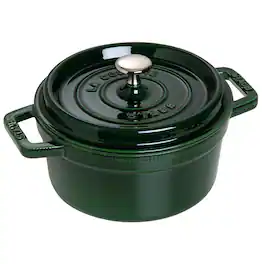 Staub - Cast Iron 2.75-qt Round Cocotte - Basil