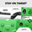 Stay on Target: Xbox Wireless and Bluetooth Technology Textured Grip on the Triggers, Bumpers, and Back Case Xbox Hybrid D-Pad = X A B SHARE BUTTON 3.5mm Audio Headset Jack