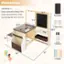 Dimensions: Applicable Age: 3+ Weight Capacity of the Tabletop: 110 lbs Weight Capacity of the Bench: 110 lbs Size of the Paper Roll: 16.4' X 12" (L X W) 16.5" 13.5" Dry Eraser: 23.5" 18" 2 Paint Cups: 39.5" 10" 8" 20" 2 Markers: 45" 32" 5 Chalks: 45" 5"
