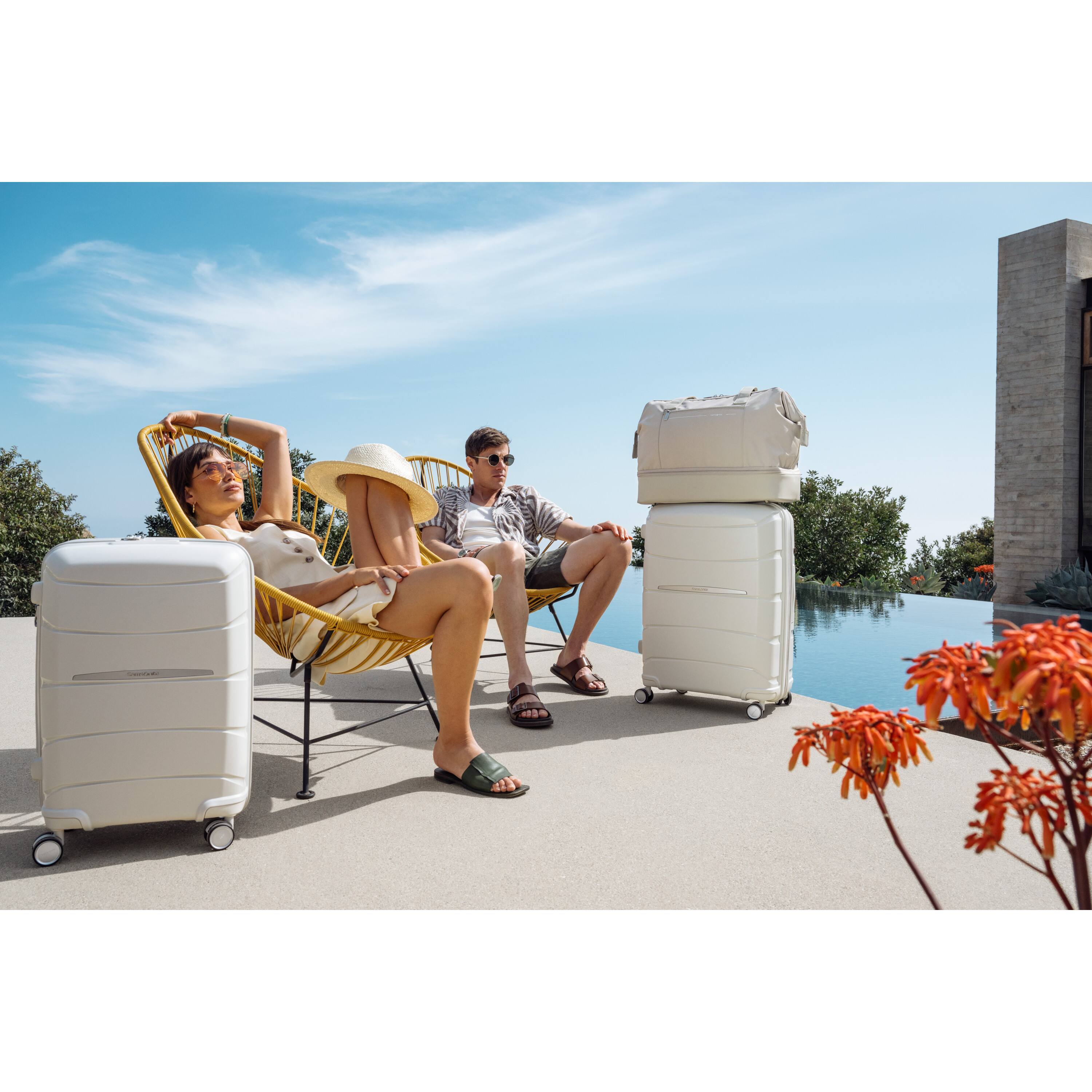 Alt View 13. Samsonite - Outline Pro Carry On Spinner Suitcase - Stone Grey.