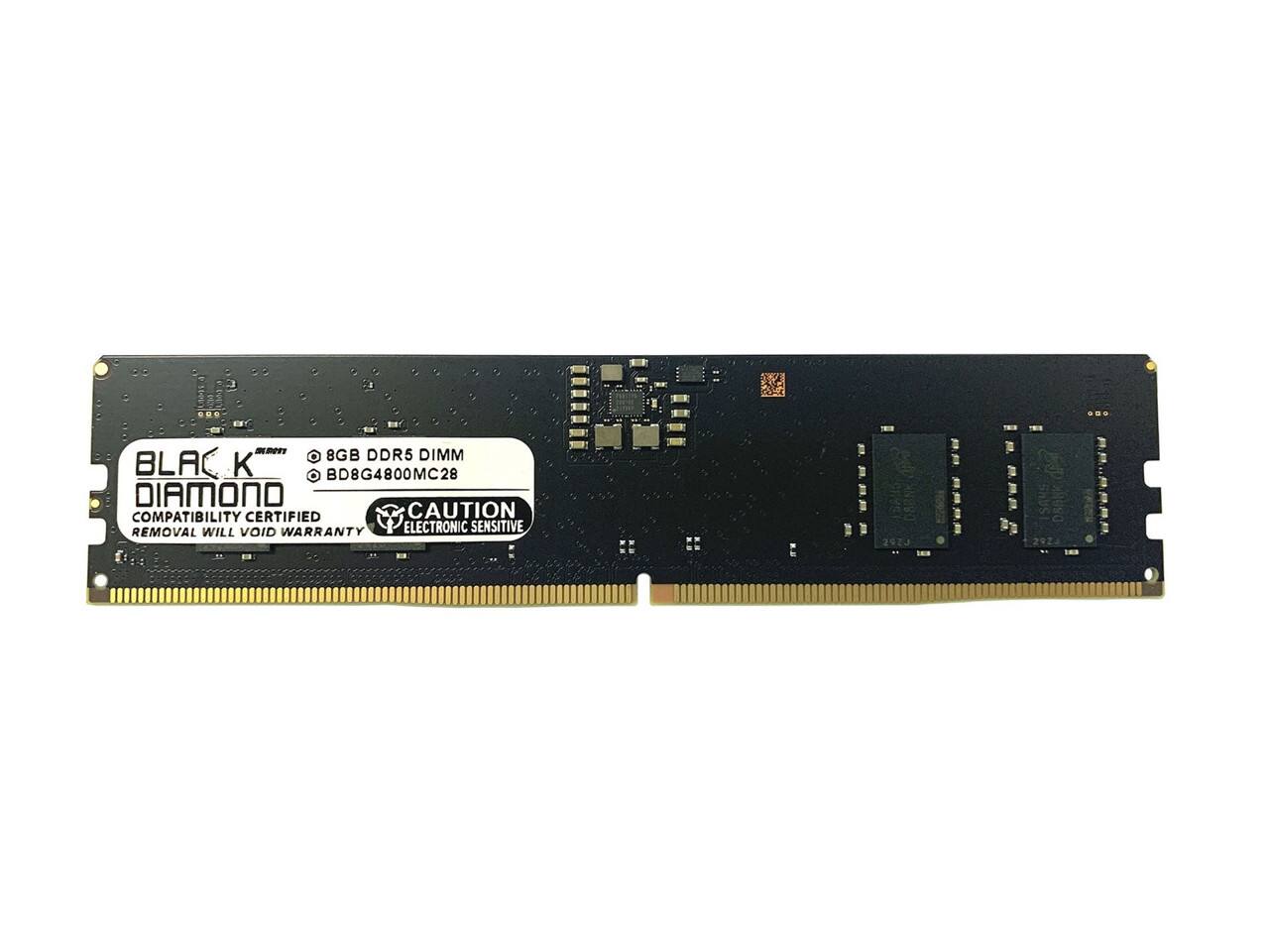 8GB DDR5 DIMM  
BLK BD8G4800MC28  
DIAMOND  
COMPATIBILITY CERTIFIED  
REMOVAL WILL VOID WARRANTY  
CAUTION  
ELECTRONIC SENSITIVE