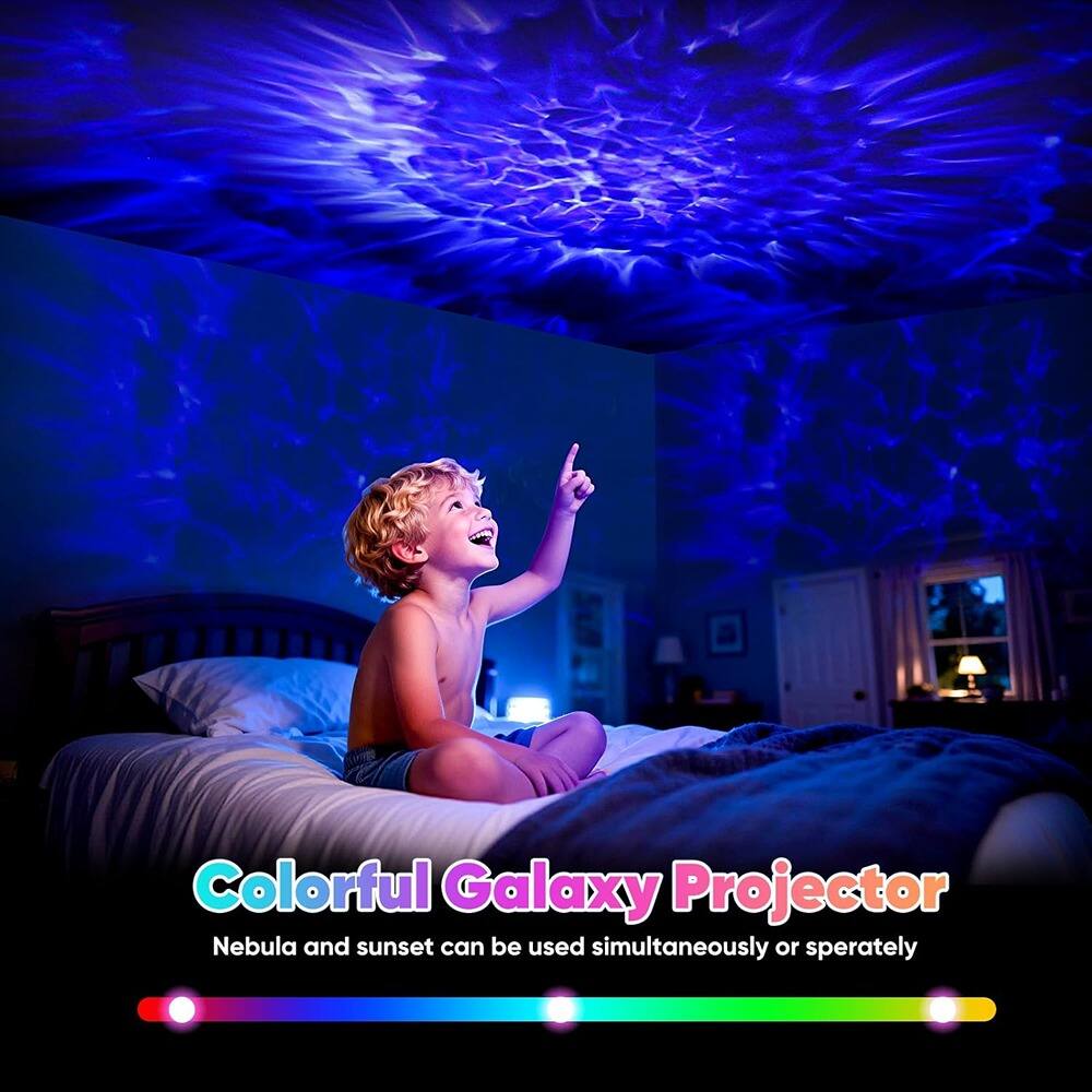 Colorful Galaxy Projector  
Nebula and sunset can be used simultaneously or separately